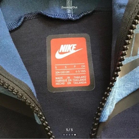 Boys Nike TECK PACK jacket size 5(NWT)
